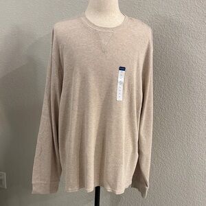 NWT Arizona Jeans Co. Men's Beige Long Sleeve Shirt Size XXl